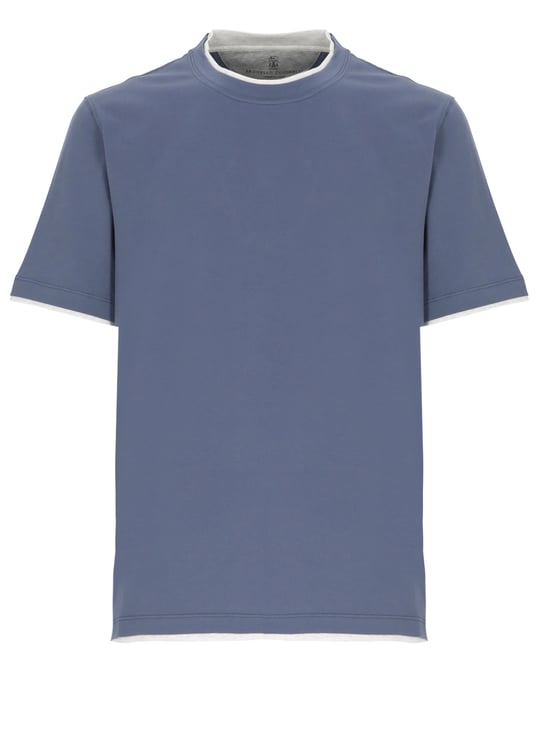Brunello Cucinelli T-Shirts And Polos Blue