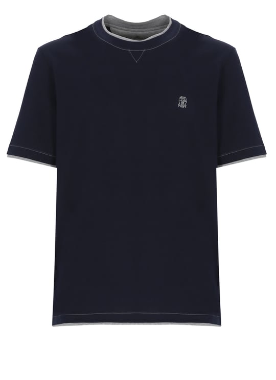 Brunello Cucinelli T-Shirts And Polos Blue
