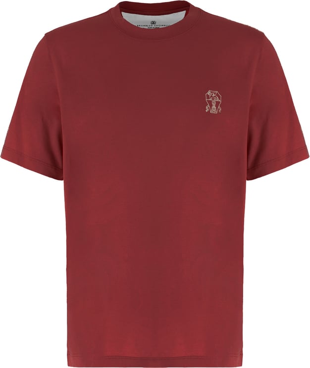Brunello Cucinelli Brunello Cucinelli Brick grey cotton t-shirt