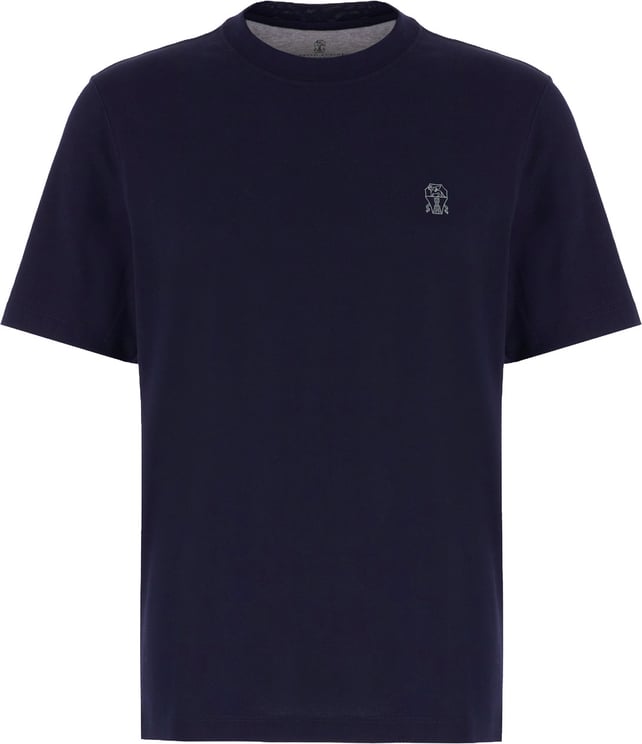 Brunello Cucinelli Brunello Cucinelli Navy blue cotton t-shirt