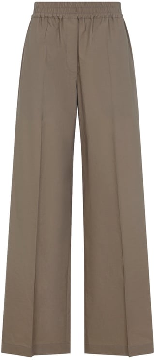 Brunello Cucinelli Brunello Cucinelli Wide Leg Cotton Pants