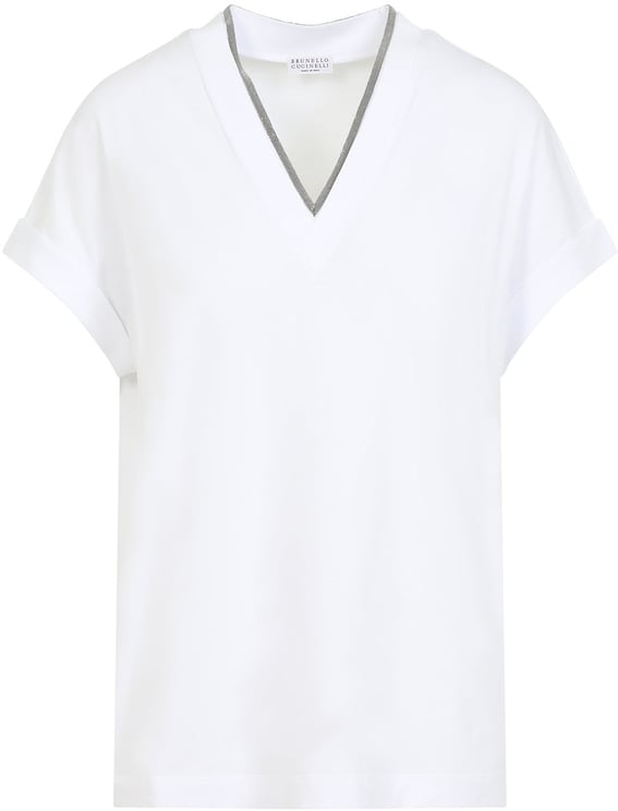 Brunello Cucinelli Brunello Cucinelli V-Neck Monile T-Shirt