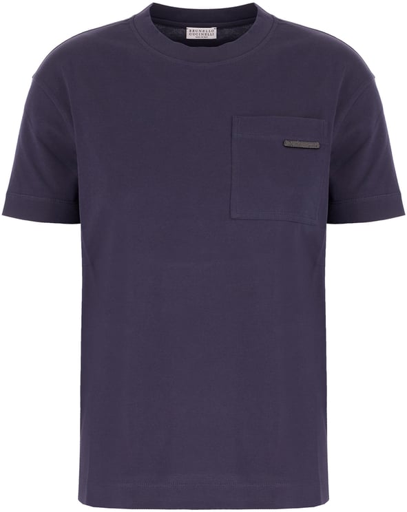 Brunello Cucinelli Brunello Cucinelli Navy blue cotton t-shirt