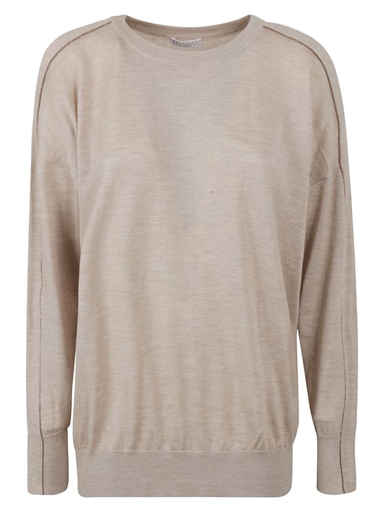 Brunello Cucinelli Relaxed Fit Sweater with Round Neckline