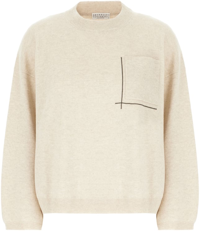 Brunello Cucinelli Brunello Cucinelli Sand wool blend sweater