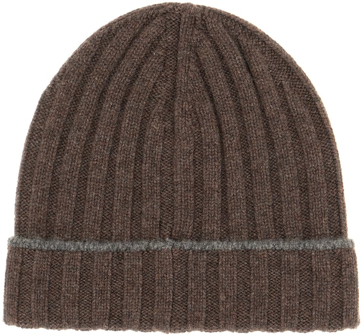 Brunello Cucinelli Brunello Cucinelli Brown cashmere beanie hat