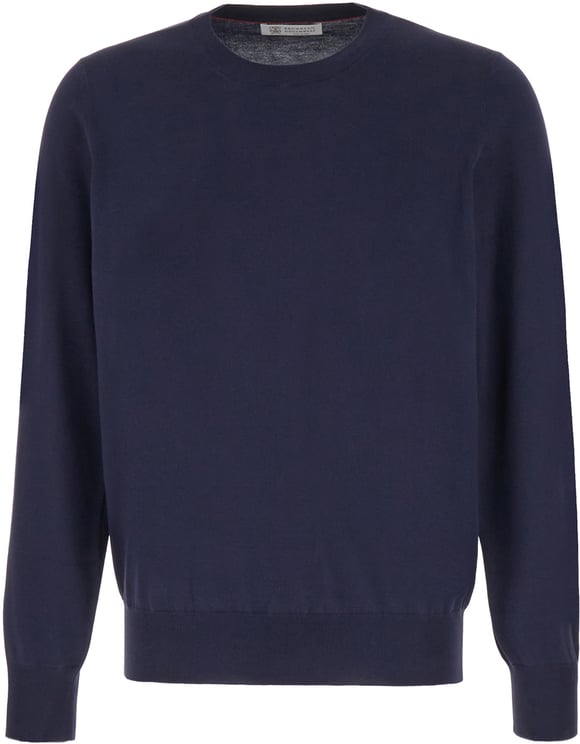 Brunello Cucinelli Brunello Cucinelli Navy blue cotton sweater