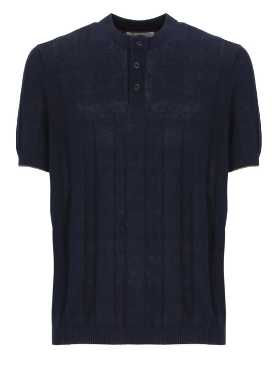Brunello Cucinelli T-Shirts And Polos Blue
