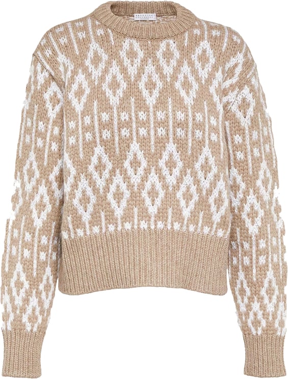 Brunello Cucinelli Brunello Cucinelli Jacquard Cashmere Sweater