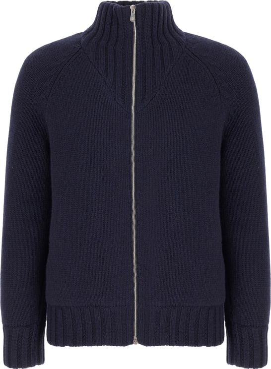 Brunello Cucinelli Brunello Cucinelli Navy blue cashmere down jacket