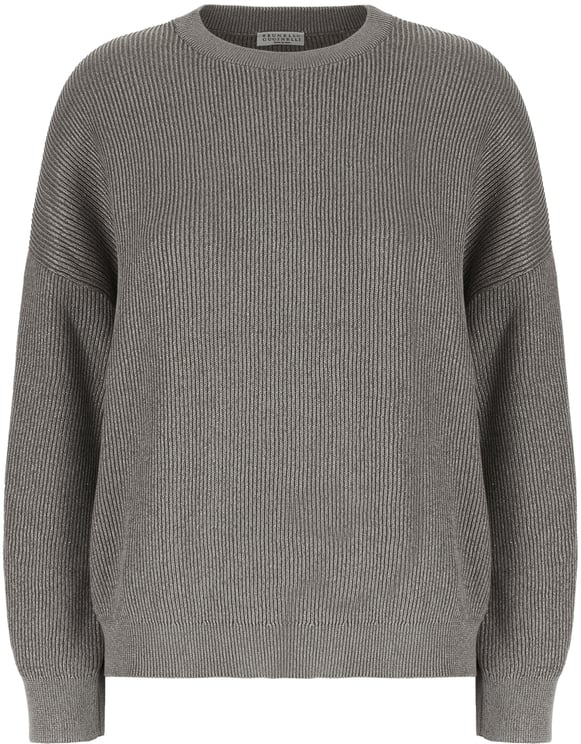Brunello Cucinelli Brunello Cucinelli Grey cotton blend sweater