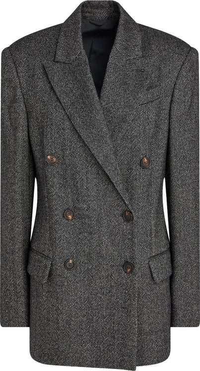 Brunello Cucinelli Brunello Cucinelli Herringbone Wool Blazer
