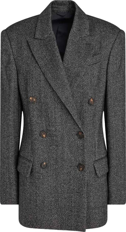 Brunello Cucinelli Brunello Cucinelli Herringbone Wool Blazer