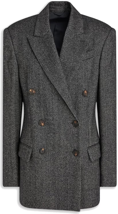 Brunello Cucinelli Brunello Cucinelli Herringbone Wool Blazer