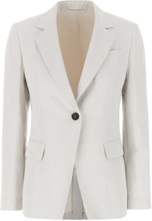 Brunello Cucinelli Brunello Cucinelli Light grey cotton blend blazer