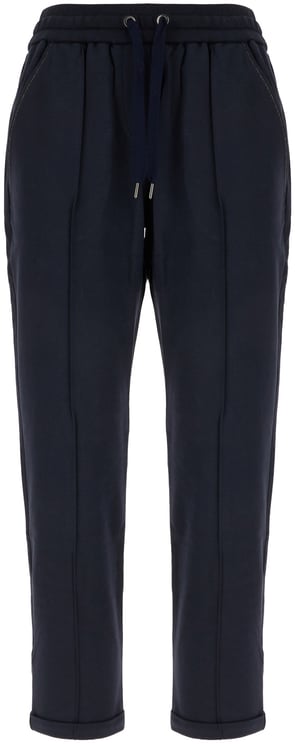 Brunello Cucinelli Brunello Cucinelli Midnight blue stretch cotton pants