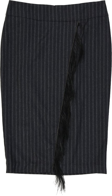 Brunello Cucinelli Brunello Cucinelli Wool Striped Skirt