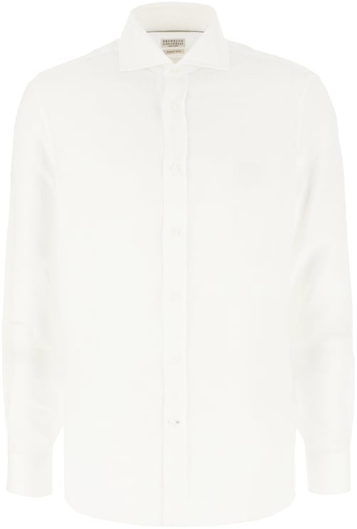 Brunello Cucinelli Brunello Cucinelli White linen shirt