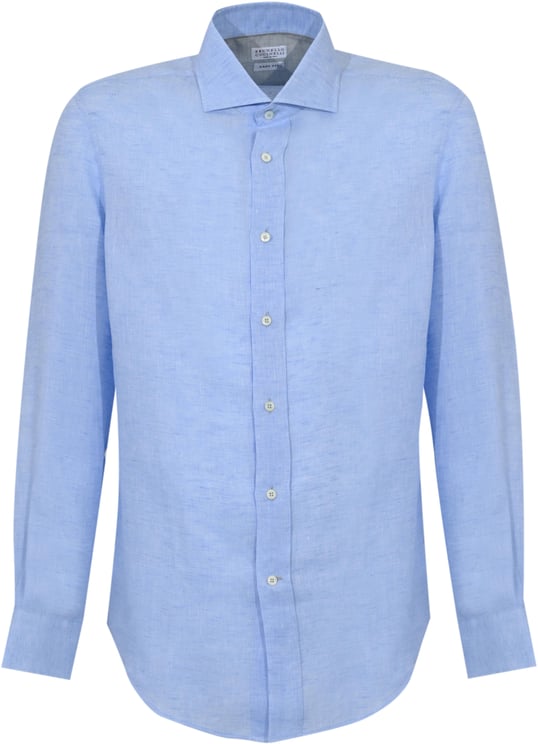 Brunello Cucinelli Shirts Light Blue