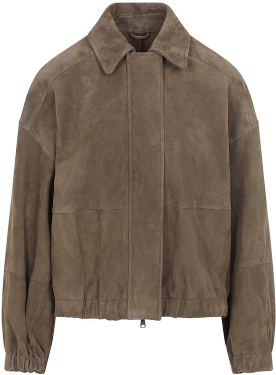 Brunello Cucinelli Brunello Cucinelli Suede Leather Jacket