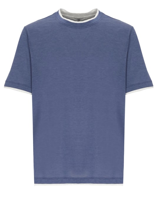 Brunello Cucinelli T-Shirts And Polos Blue