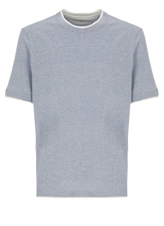 Brunello Cucinelli T-Shirts And Polos Light Blue