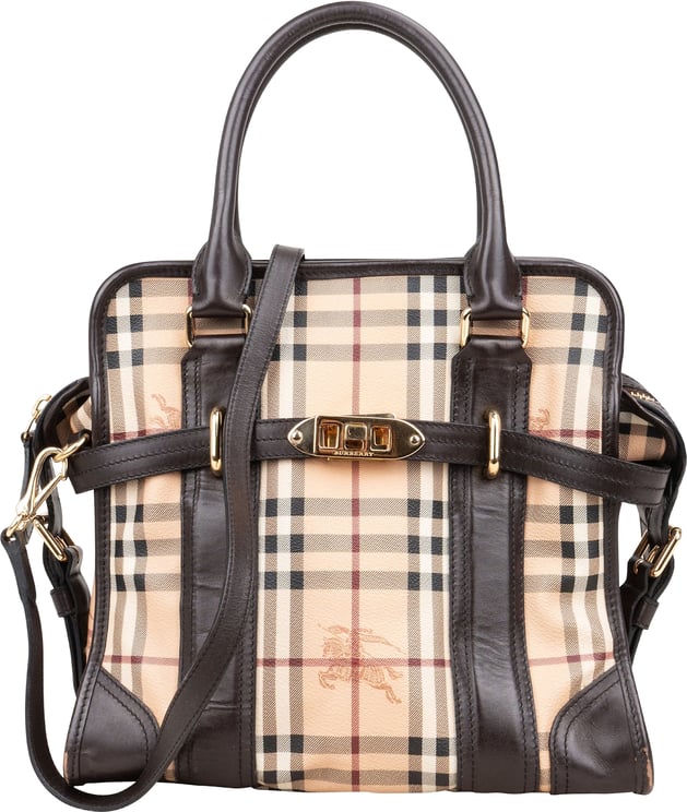 Burberry Burberry Haymarket Check Minford Satchel Handbag