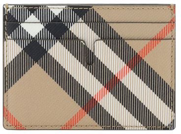 Burberry Burberry Beige Cotton Cardholder