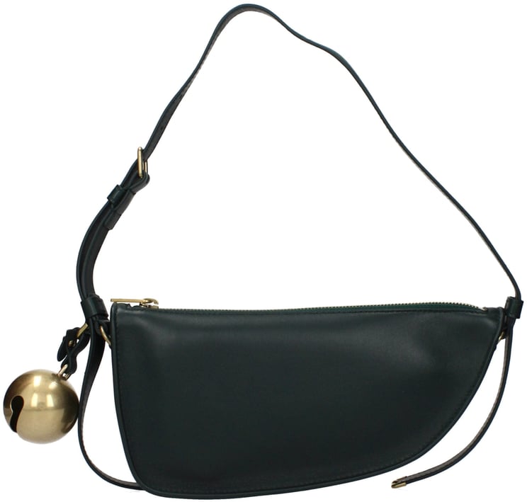 Burberry Burberry Green Leather Shoulder Bag