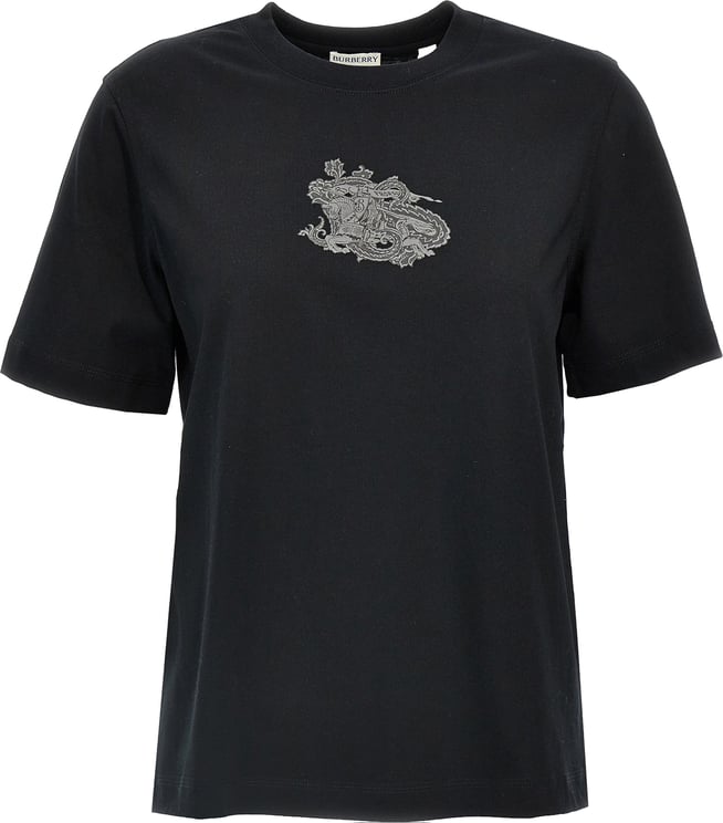 Burberry Burberry Black Cotton T-Shirt