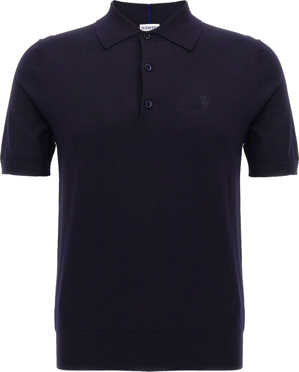Burberry Burberry Blue Wool Polo Shirt