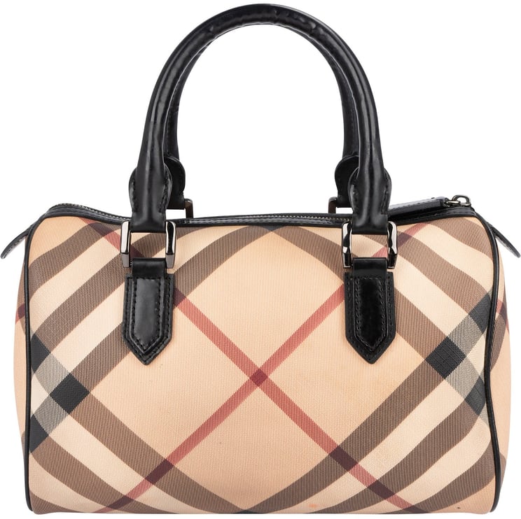Burberry Burberry Nova-Check Monogram Boston Handbag