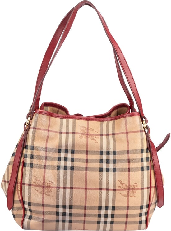 Burberry Burberry Haymarket Check Tote Shoulder Bag
