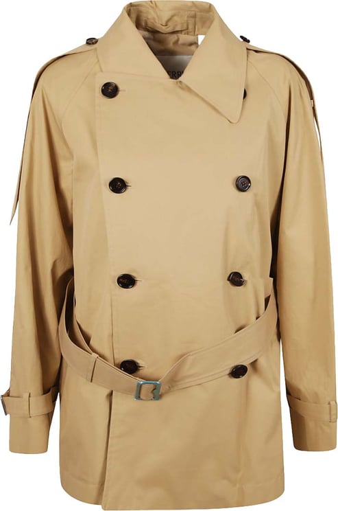 Burberry Double-Breasted Trench Coat With Belted Waist