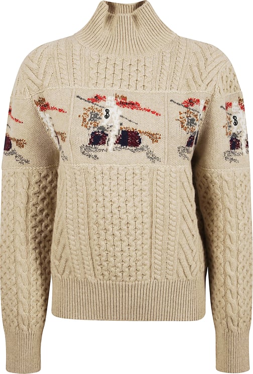 Burberry Heavyweight Aran-Knit Turtleneck Sweater