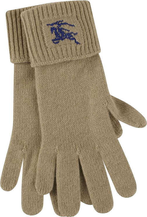 Burberry Cashmere Gloves With Ribbed Cuff