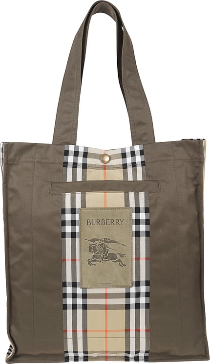 Burberry Structured Rectangular Tote Bag