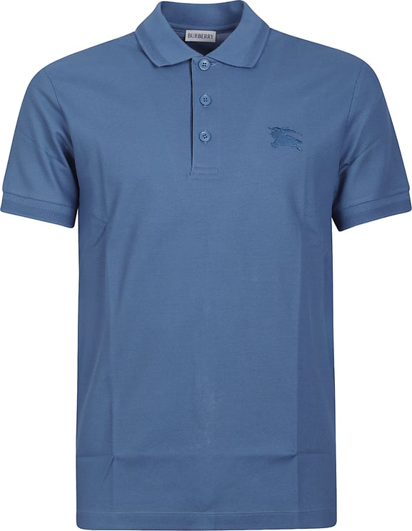 Burberry Textured Fabric Polo Shirt with Three-Button Placket