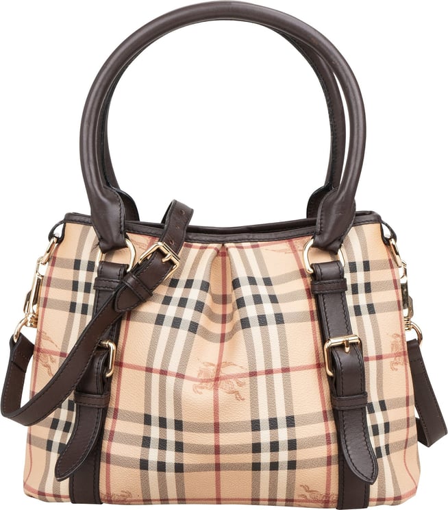 Burberry Burberry Nova-Check Monogram Haymarket Shoulder Bag