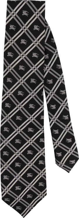 Burberry Burberry Haymarket Check Black and White Silk Tie Krawatte
