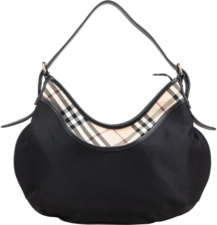 Burberry Burberry Nova-Check Monogram Hobo Shoulder Bag