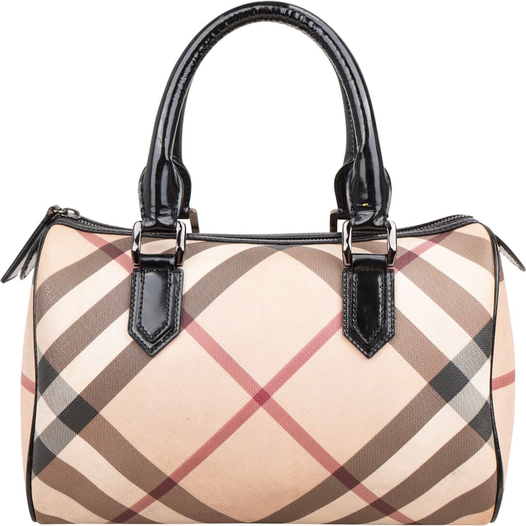 Burberry Burberry Nova-Check Monogram Boston Handbag