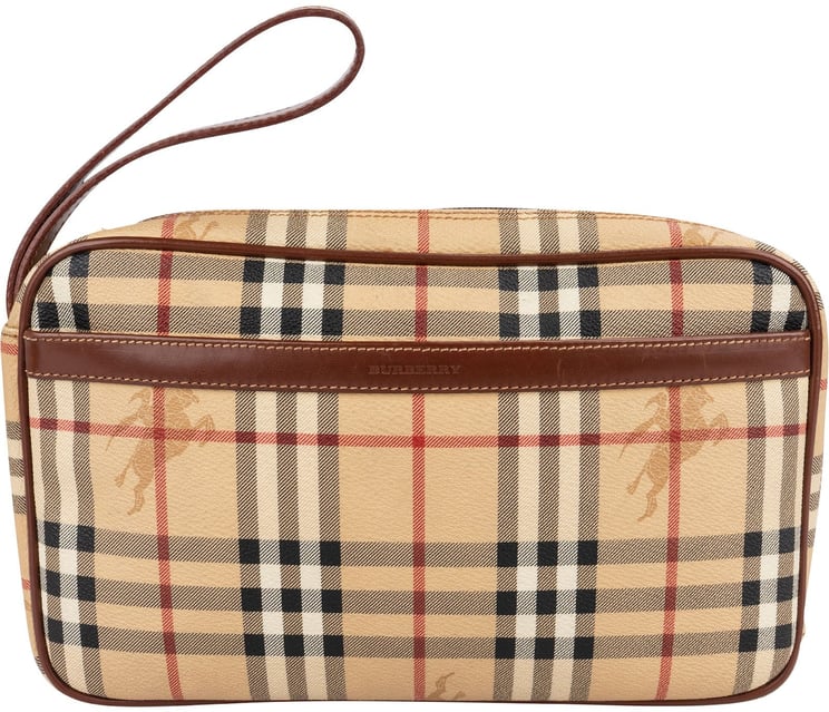 Burberry Burberry Nova-Check Monogram Haymarket Check Clutch