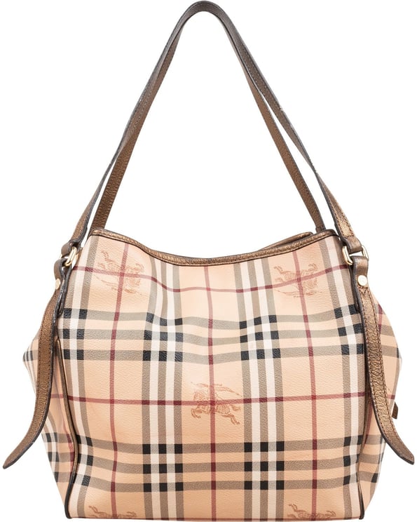 Burberry Burberry Haymarket Check Tote Shoulder Bag