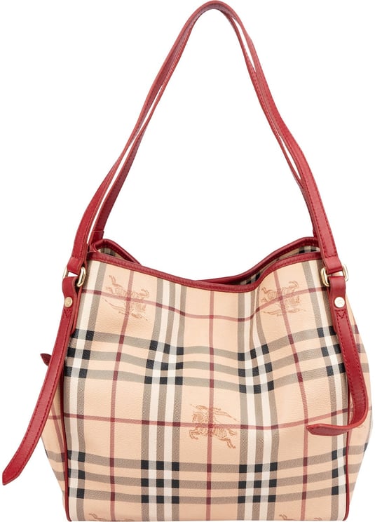 Burberry Burberry Nova-Check Monogram Haymarket Hobo Shoulder Bag
