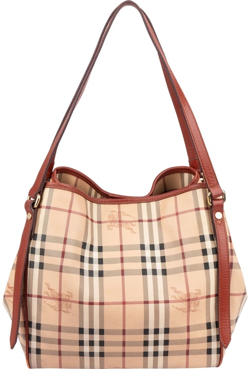 Burberry Burberry Nova-Check Monogram Haymarket Hobo Shoulder Bag