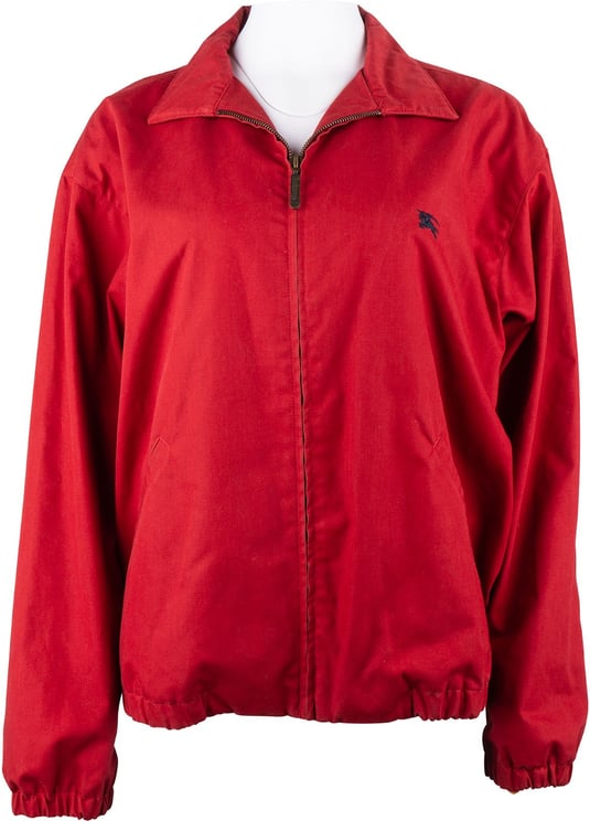 Burberry Burberry Red Cotton Harrington Men Jacket (L)