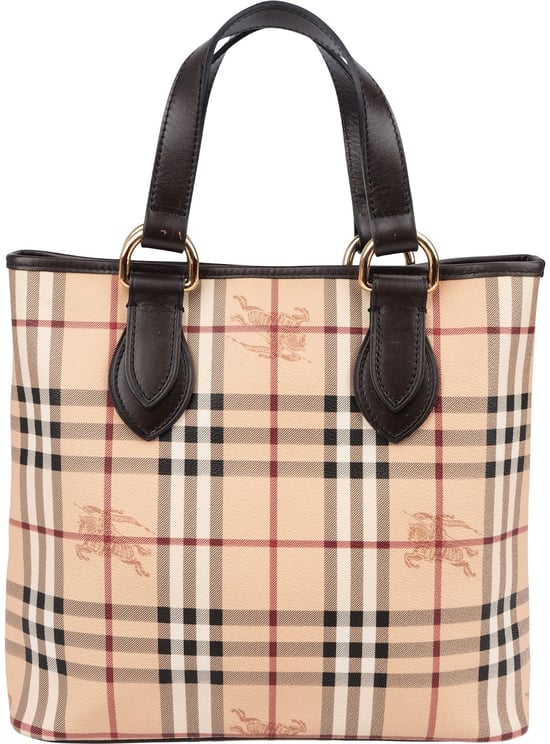 Burberry Burberry Nova-Check Monogram Tote Handbag
