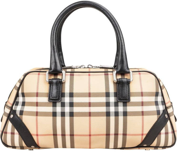Burberry Burberry Nova-Check Monogram Boston Handbag