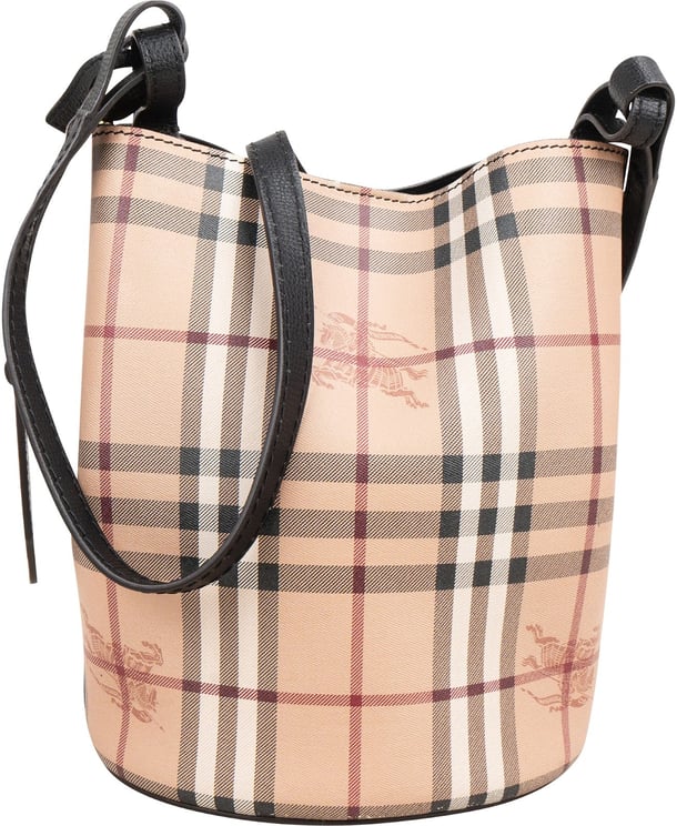 Burberry Burberry Nova-Check Monogram Small Bucket Crossbody Bag